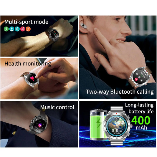 2-in-1 Smart Watch with TWS Bluetooth Earphones, GPS, Bluetooth Calling & Hi-Fi 9D Sound
